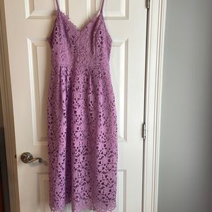 ASTR The Label Lace Light Orchid Dress